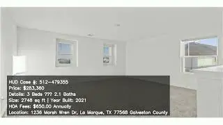 512 479355 1236 Marsh Wren Dr La Marque TX 77568 Galveston County