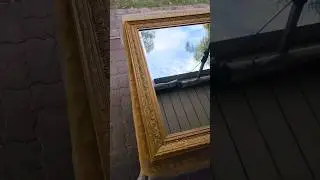 Restoring an Old Mirror 🪞 😍 #diy #mirror #restoration