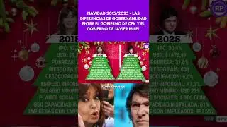 NAVIDAD 2015/2025 - LAS DIFERENCIAS DE GOBERNABILIDAD ENTRE EL GOBIERNO DE CFK Y EL GOBIERNO&hellip;&rdquo;
