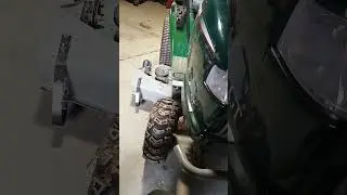 getting ready to remove the 50 inch mower deck on the GT tractor