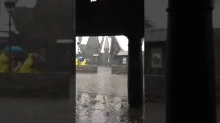 Rain at Universal Studios Hollywood. 2/17/17