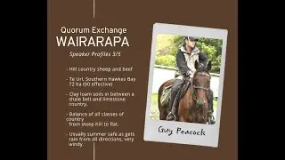 Quorum Exchange- Wairarapa. Guy Peacock, Hill country Sheep and Beef, and Mini Panellists Q&A