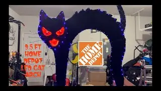 Home Depot 9,5-футовая светодиодная арка для кошек, меняющая цвет, декоративная реквизит для Хэлл...