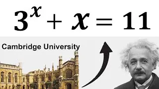 Can you solve this Cambridge Entrance Exam Question?