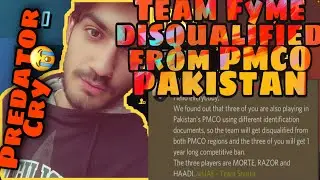 PREDATOR AND TEAM DISQUALIFIED FEOM PMCO ???????