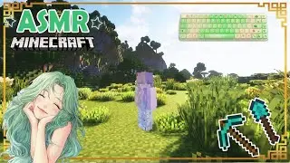 ASMR Minecraft 🌙 Exploring In Survival Minecraft Forever World 🌙 Whispering & Keyboard sounds 🌙