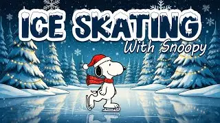 Ice Skating with Snoopy❄️| Relaxing Jazz & LoFi Music for Study, Work & Winter Vibes