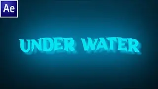 Liquid Under Water Text Effects in Adobe After Effects || Motion Graphics Tutorial
