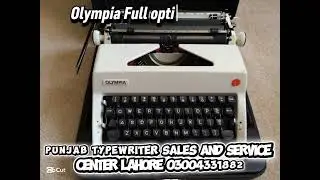 New Olympia full option standard portable Typewriter with cover case 03004331882