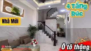 Quận 6. Nhà 1 trệt 3 Lầu Đúc. Hẻn Ô Tô Thông. Gần vòng Xoay Phú Lâm. #0763797979 