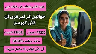 CM Punjab Free Online Courses For Women | Free IT Courses | PSDF Free Course For Women | Free Course