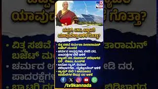 Union Budget 2026: ಕೇಂದ್ರ ಬಜೆಟ್​ನಲ್ಲಿ ಯಾವೆಲ್ಲಾ ವಸ್ತುಗಳಿಗೆ ಬಂಪರ್​ ಆಫರ್ | #TV9D