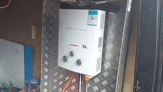 Cheap hot water system for window cleaning LPG shower and a bit of waffle
