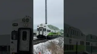 The First Go Transit K5LA Horn Since 2017 on Refurbished Cab Car 249 #gotransit #gotrain #trainhorns