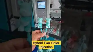 Hybrid Two-Color Injection Molding Machine #HybridInjection #ToyMolding #DollMolding #PVCInjection