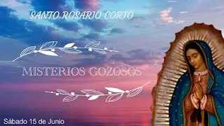 Santo Rosario corto de hoy Sábado 15 de junio | Misterios Gozosos 🌹🌷