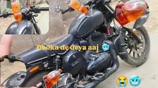 Dhoka de deya aaj bike ne 🥶😰 emergency ⚠️main rakha hua aaya kaam 😁😃@superbikes08 