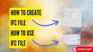 HOW TO CREATE IFC FILE | HOW TO USE IFC FILE IN TEKLA