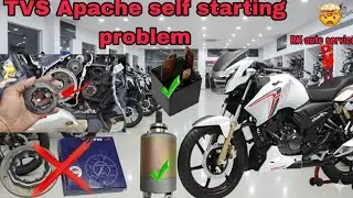 TVS Apache self starting problem kaise solve Karen #bike #repairing @rkautoservice9320