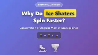 Conservation of Angular Momentum: Why Ice Skaters Spin Faster (Rotational Motion Explained)