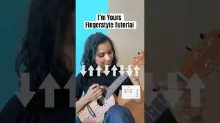 I'm Yours Ukulele Fingerstyle Tutorial #shorts #ukulele