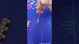 Chakri Stitching In Aari Work#aaribeginners#aaritutorial#chakri #jarkan#aariclasstamil #aaritutorial