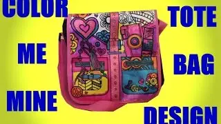 A How To Color 'N Style Tote Bag Alex Peace and Hearts Design