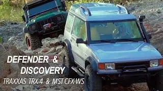Land Rover Day | Discovery & Defender | MST CFX WS & Traxxas TRX4 | Control 2 Cars at the same time