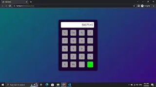 HTML, CSS & JavaScript: I created a Calculator
