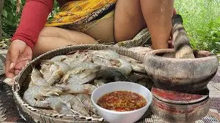 Yummy cooking salad shrimp with onion recipe - cooking skill