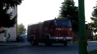 Alarmowo 8 zastępów OSP na ćwiczenia w Białobrzegach