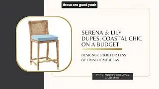Serena & Lily Balboa Counter Stool Dupes: Coastal Chic on a Budget