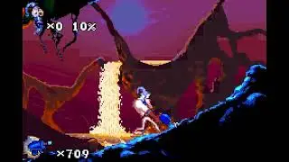 Game Over Earthworm Jim 2 GBA With 6 Opposite Effects