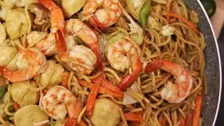 Pancit Canton Recipe w/ Shrimp - English