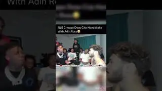 NLE Choppa Does Crip Handshake With Adin Ross😂