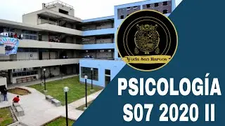 PSICOLOG&Iacute;A SEMANA 7 PRE SAN MARCOS 2020 II &uml;X&uml;📚🖥️