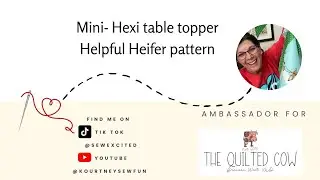 Mini Hexi table topper sewing tutorial