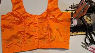 (करवाचौथ स्पेशल) Mamta Art and design 36 Size Princess Cut Blouse Cutting✂️And Stitching 🪡🧵