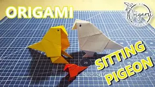 Origami Pigeon | Sitting pigeon