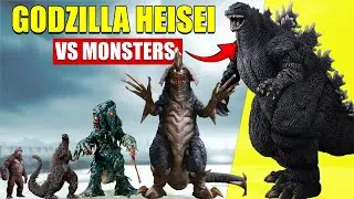 Heisei Godzilla vs MonsterVerse & Toho Titans &ndash; Full Size Comparison 2025