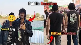 Me And Secret Boy ShitLes Fitness 💪🏻 | Public Reaction iN India 🔥 #reaction #fitness !  Preetfitness