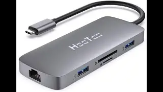 HooToo USB C Hub 8 in 1 USB C Adapter