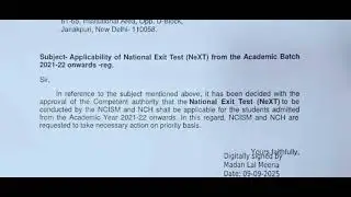 Big update for AYUSH students | NeXT Exam applicable | Compulsory from 2021-22 batch #ayush #bams...