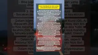 Cara membuat air doa untuk menyembuhkan penyakit