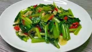 TUMIS SAWI HIJAU SAUS TIRAM