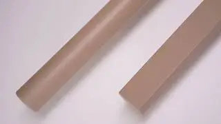 Handlauf | graubeige | RAL 1019 | rund und 40x20