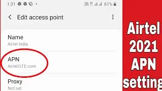 Airtel New Access Point Setting 2021 |Airtel New APN Settings 2021