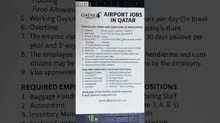 Qatar Airport Hiring 2025 | Hamad International Careers | Ground Staff, Security, Customer Service