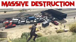 GTA 5 ONLINE: MASSIVE ACCIDENT EVER IN GTA | F4D