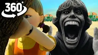 SCP 61 vs 67 vs 123 in Squid Game Red Light, Green Light! | 360&deg; VR